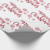 メリー文字デザインクリスマス ラッピングペーパー (角)