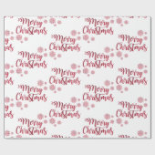 メリー文字デザインクリスマス ラッピングペーパー (フラット)