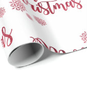 メリー文字デザインクリスマス ラッピングペーパー (ロールコーナー)