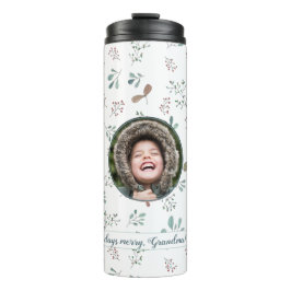 メリー日のクリスマスサークル写真 タンブラー