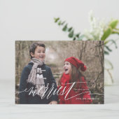 メリー日のクリスマス・ホリデー・フォト・カード シーズンカード (スタンド正面)