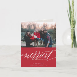 メリー日のクリスマス・ホリデー・フォールド・カード シーズンカード