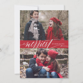 メリー日クリスマス・ホリデー・フォト・カード シーズンカード