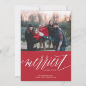 メリー日クリスマス・ホリデー・フォト・カード シーズンカード (正面)