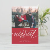 メリー日クリスマス・ホリデー・フォト・カード シーズンカード (スタンド正面)