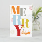 メリー明るいはっきりしたクリスマスカード シーズンカード (スタンド正面)