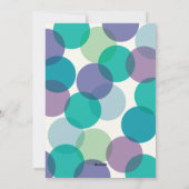 メリー明るいはっきりした紙吹雪カラフルドット写真 シーズンカード (裏面)