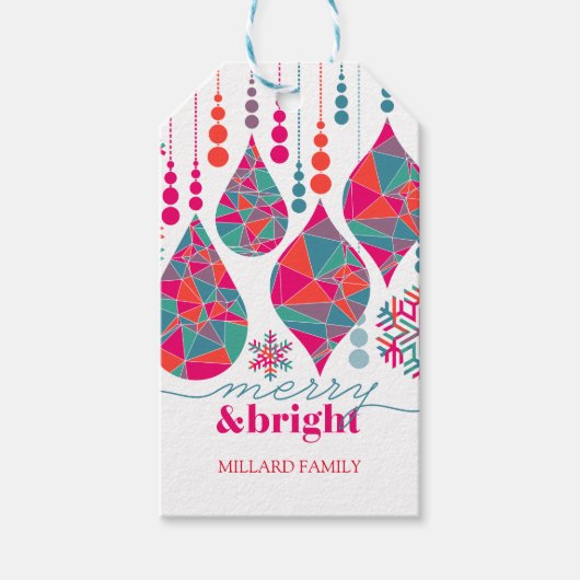 メリー明るいオーナメント ギフトタグ (正面)