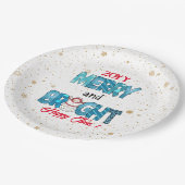 メリー明るいカスタマイズ ペーパープレート (アングル)