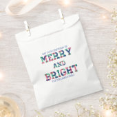 メリー明るいカラフルクリスマスの好意バッグ フェイバーバッグ (クリップ留めされた状態)