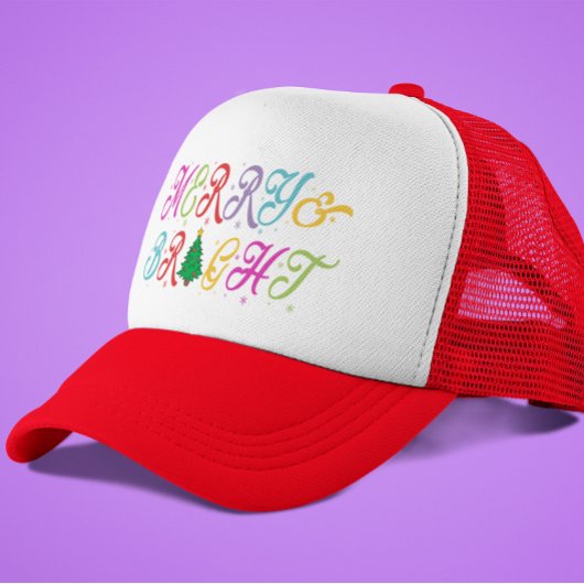 メリー明るいカラフルクリスマスツリー キャップ