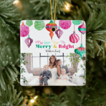 メリー明るいカラフルクリスマス飾り