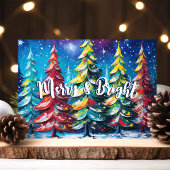 メリー明るいクカラフルリスマス シーズンカード
