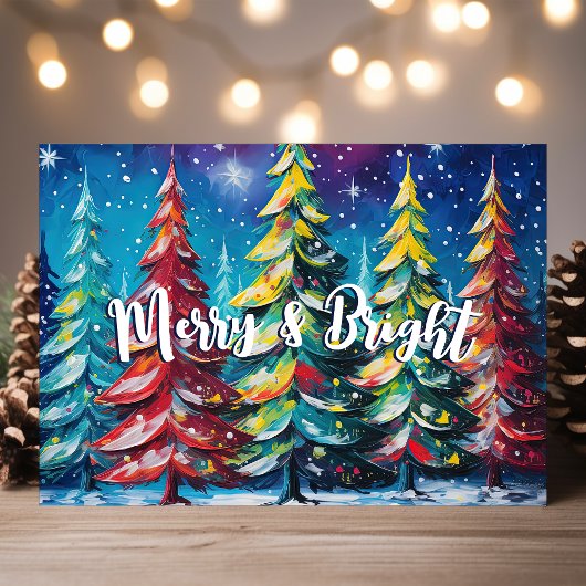 メリー明るいクカラフルリスマス シーズンカード