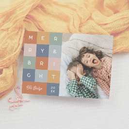 メリー明るいクカラフルリモダンスマス写真 シーズンカード