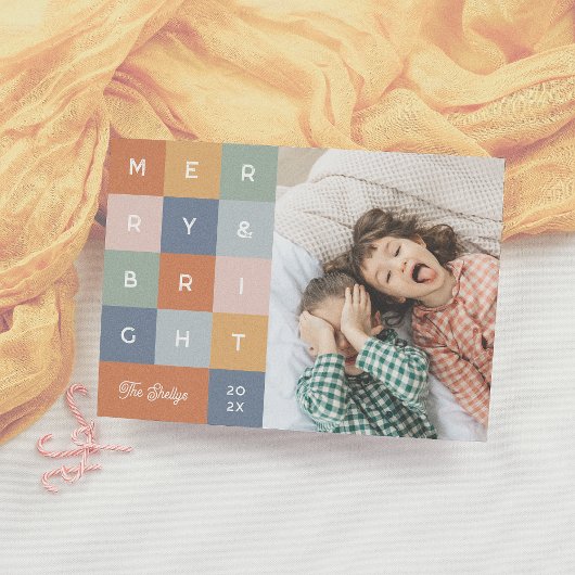 メリー明るいクカラフルリモダンスマス写真 シーズンカード