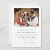 メリー明るいクモダンリカラフルスマス写真 シーズンカード (裏面)