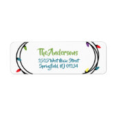 メリー明るいクリスマスストリングライト ラベル (正面)