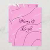 メリー明るいピンクのカーリードールデザインモガーリーード ポストカード (正面/裏面)