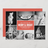メリー明るいフ数々のォトカード シーズンカード (正面/裏面)