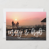 メリー明るいブラシのレターフォト シーズンカード (正面)