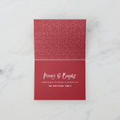 メリー明るいモダン写真のミニマルクリスマス シーズンカード (内部)