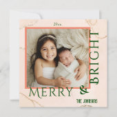 メリー明るいモダン可愛いはっきりしたタイポグラフィ1枚 シーズンカード (正面)