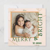 メリー明るいモダン可愛いはっきりしたタイポグラフィ1枚 シーズンカード (正面)