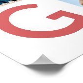 メリー明るい写真のコラージュデザイン ポスター (角)