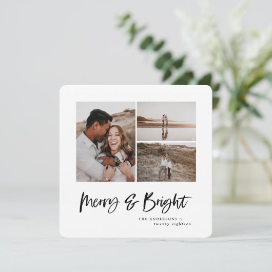 メリー明るい写真数々ののクリスマスカード シーズンカード (スタンド正面)