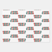 メリー明るい折り返し紙 ラッピングペーパーシート (正面)