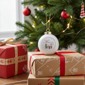 メリー明るい赤い緑 セラミックボールオーナメント