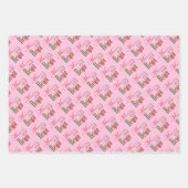 メリー明るい赤い緑 ラッピングペーパーシート (正面2)