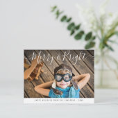 メリー明るい | エレガントレタリング ポストカード (スタンド正面)