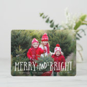 メリー明るい |ホリデーフォトカード シーズンカード (スタンド正面)