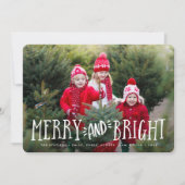 メリー明るい |ホリデーフォトカード シーズンカード (正面)