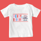 メリー明るい、メリークリスマス ベビーTシャツ