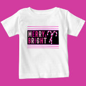 メリー明るい、メリークリスマス ベビーTシャツ