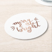 メリー明るい ラウンドペーパーコースター (アングル)