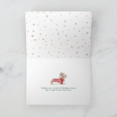 メリー明るい | Dachshund Dogクリスマスセーター シーズンカード (内部)