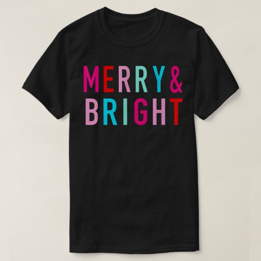 メリー明カラフルるい家族はクリスマスP Tシャツ (デザイン正面)