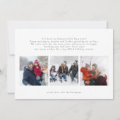 メリー書スエレガントクリスマス6 Photo Collage シーズンカード (裏面)