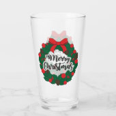 メリー最高のクリスマスのステッカーGlass Cup タンブラーグラス (裏面)