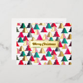 メリー松白。カスタマイズ. 箔シーズンポストカード (正面/裏面)