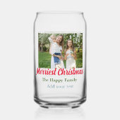 メリー楽しいクリスマスの休日を追加 ガラス缶 (裏面)