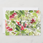 メリー水の色パーティの招待状。 シーズンカード (裏面)