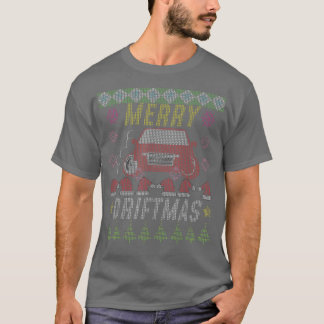 メリー流しマスのおもしろい醜いクリスマスセーター Tシャツ