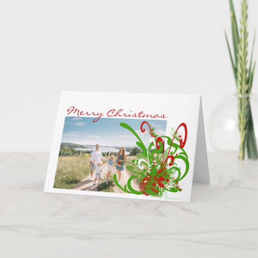 メリー渦巻形のス絵を描スプラッカスタマイズト –  シーズンカード (正面)