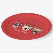 メリー牛フランスのの牛 ペーパープレート (アングル)