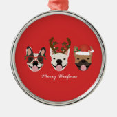 メリー牛フランスのの牛 メタルオーナメント (正面)